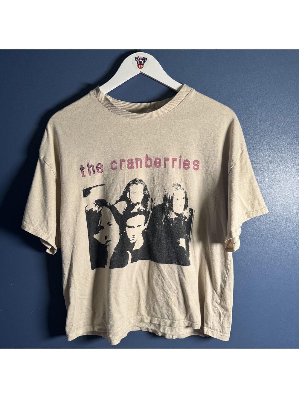 H&M Divided The Cranberries Crop Top Tee Cream XS - Picture 1 of 8